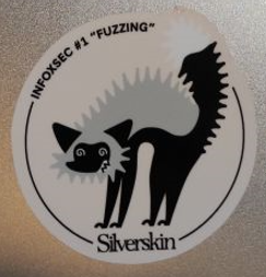 Sticker saying "INFOXSEC #1 FUZZING"