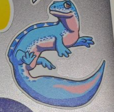 Sticker of a trans salamander