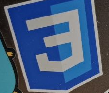 Sticker depicting the CSS3 logo