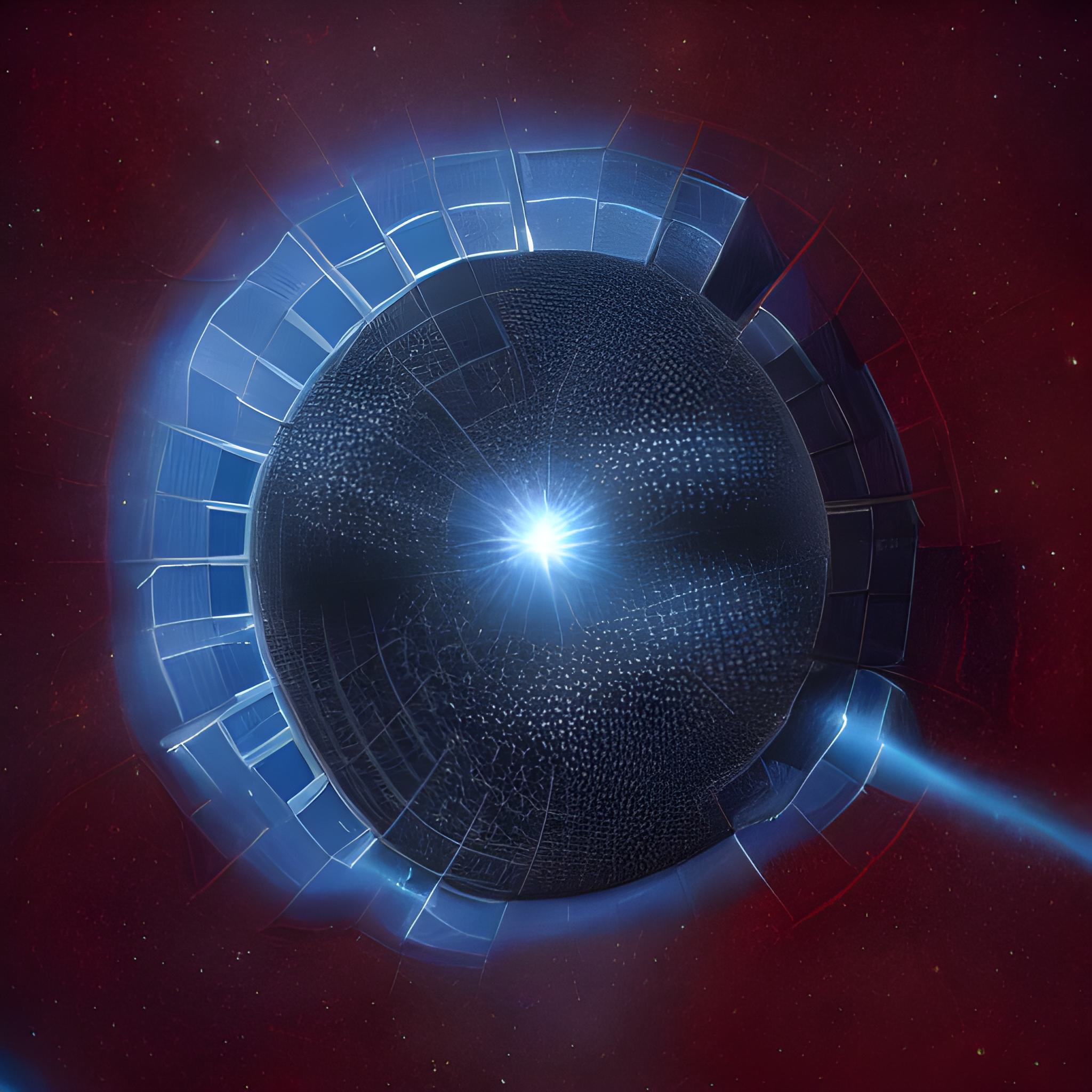 Picture of a Dyson Sphere in space